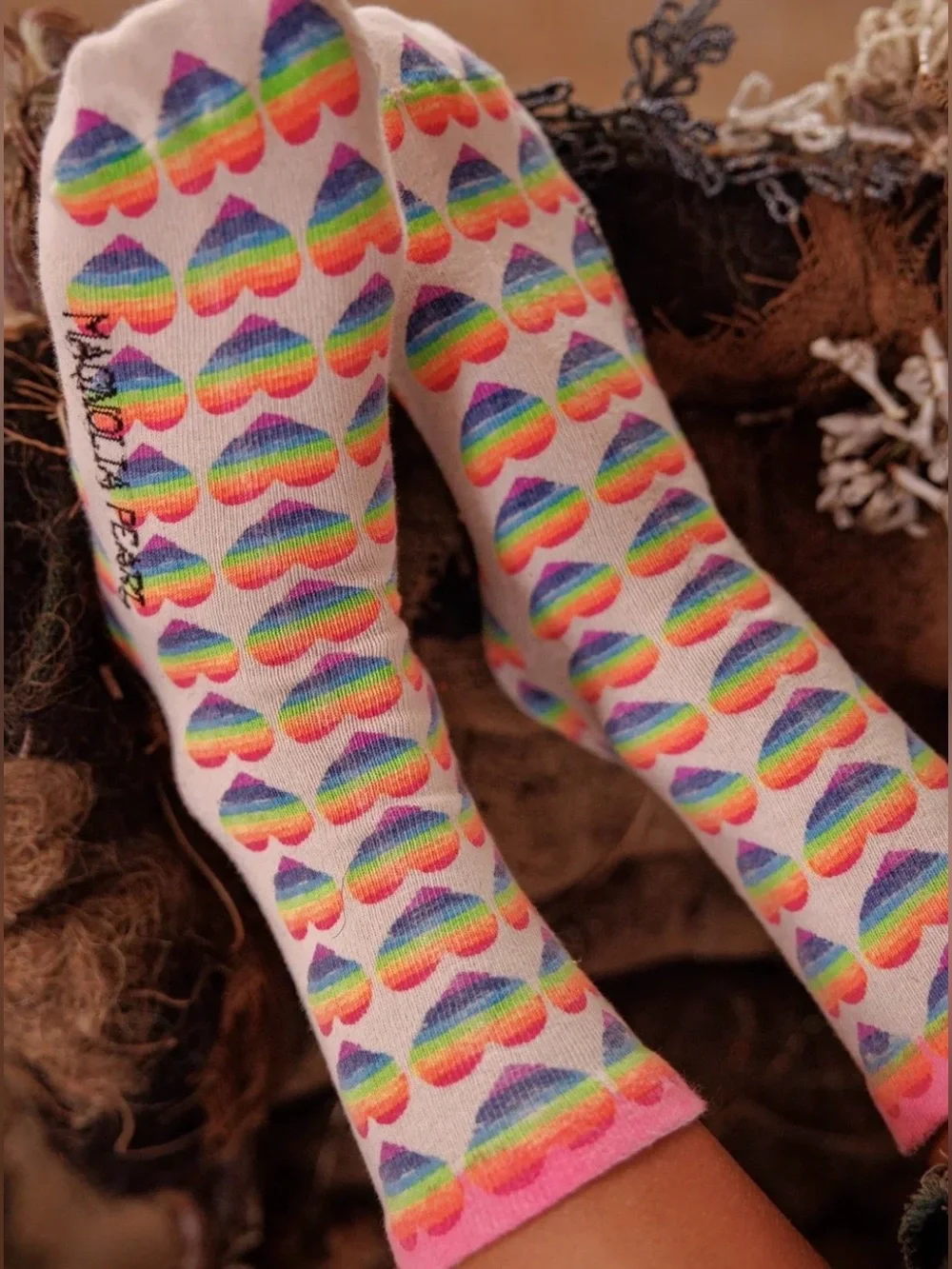 Magnolia Pearl Lovebows MP Socks NWT